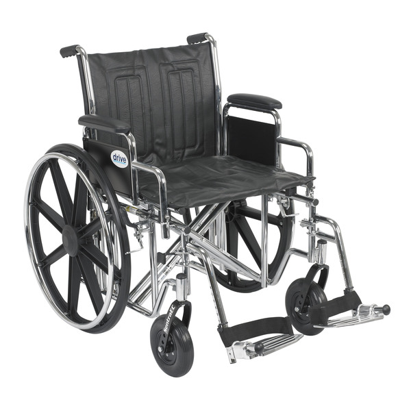 Drive Medical Sentra EC Heavy Duty Wheelchair - 20" Seat std20ecddahd-sf